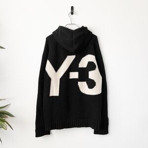 Super Rare Yohji Yamamoto Y-3 Knitted Hooded Sweater From 2005